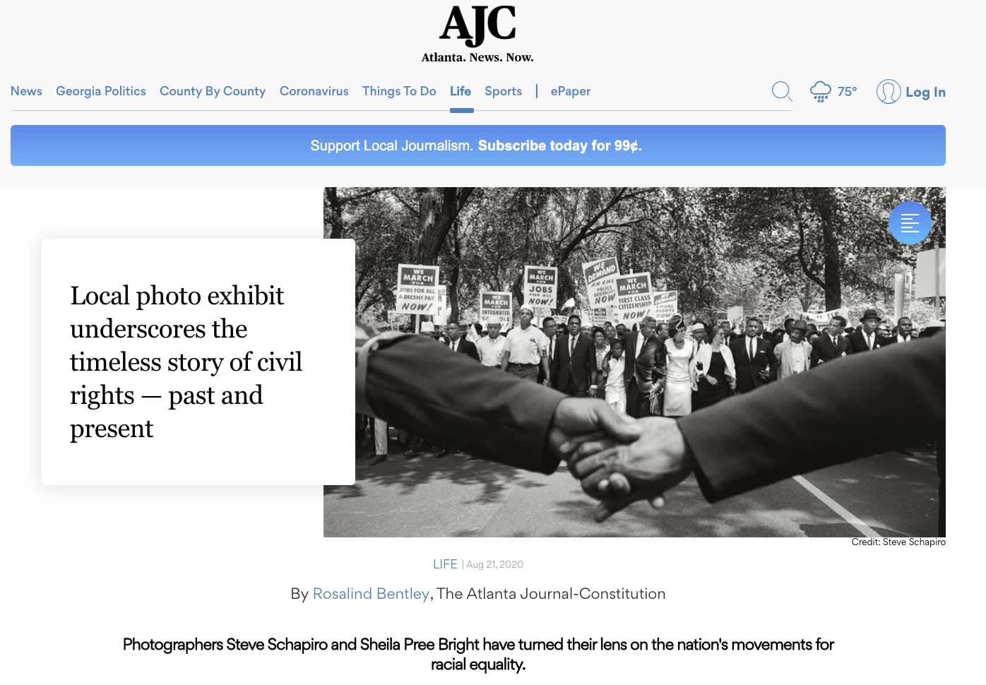 Local photo exhibit underscores the timeless story of civil rights — past and present