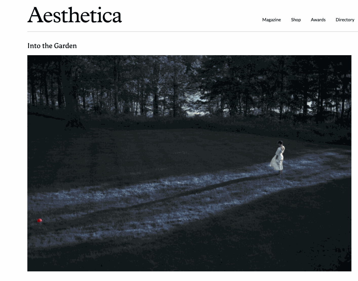Aesthetica: Into the Garden