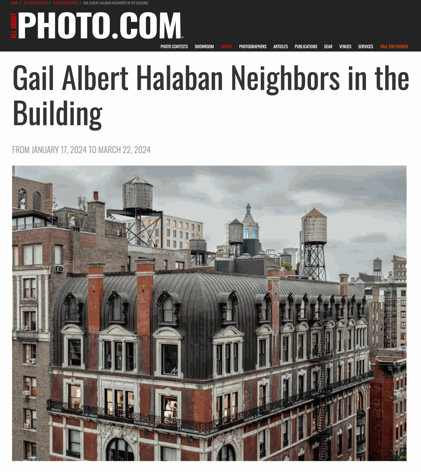 Gail Albert Halaban Neighbors in the Building