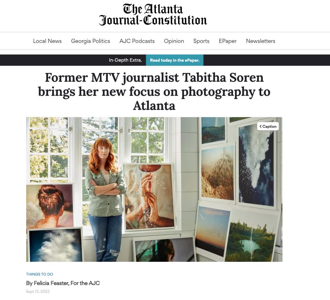 Former MTV journalist Tabitha Soren brings her new focus on photography to Atlanta