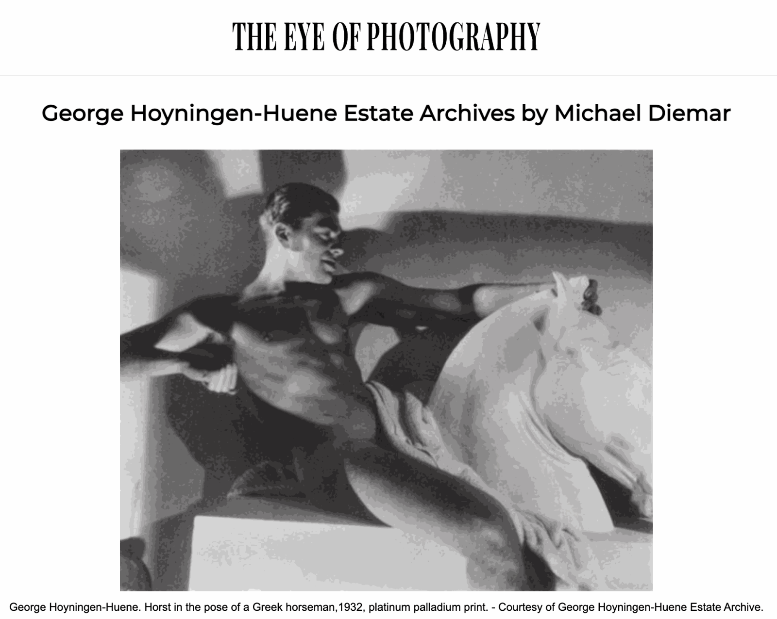 George Hoyningen-Huene Estate Archives by Michael Diemar