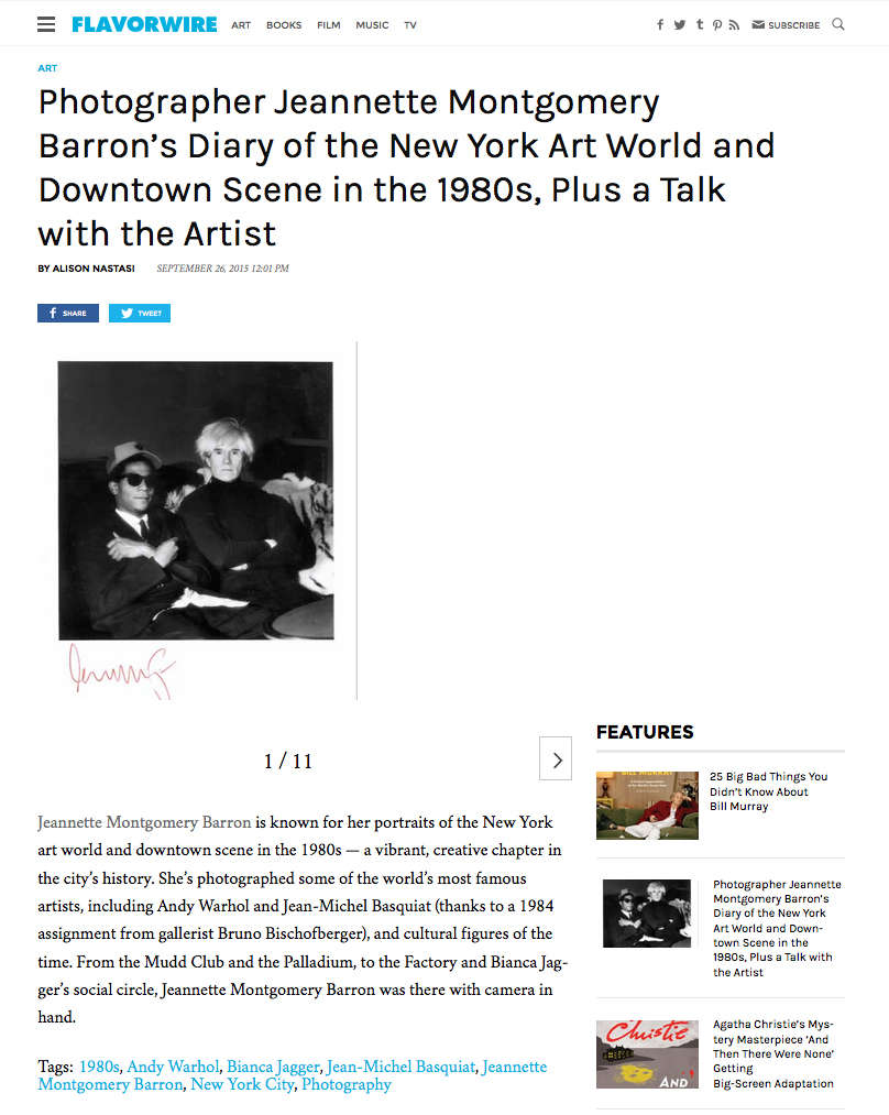 Jeannette Montgomery Barron's New York