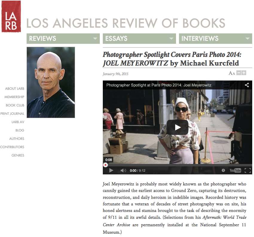 Another in the L.A. Review of Books' Photographer Spotlight Series: Joel Meyerowitz