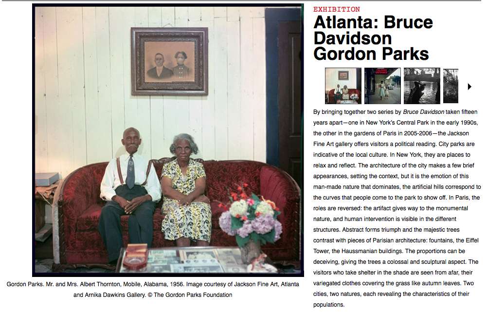 Our current show featured on La Journal de la Photographie!