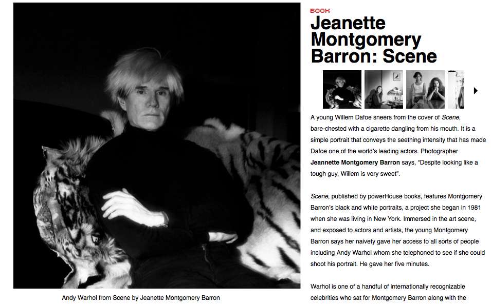 Jeanette Montgomery Barron featured on Le Journal de la Photographie