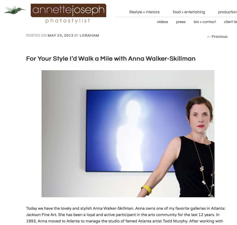 Anna Skillman interviews with Annette Joseph