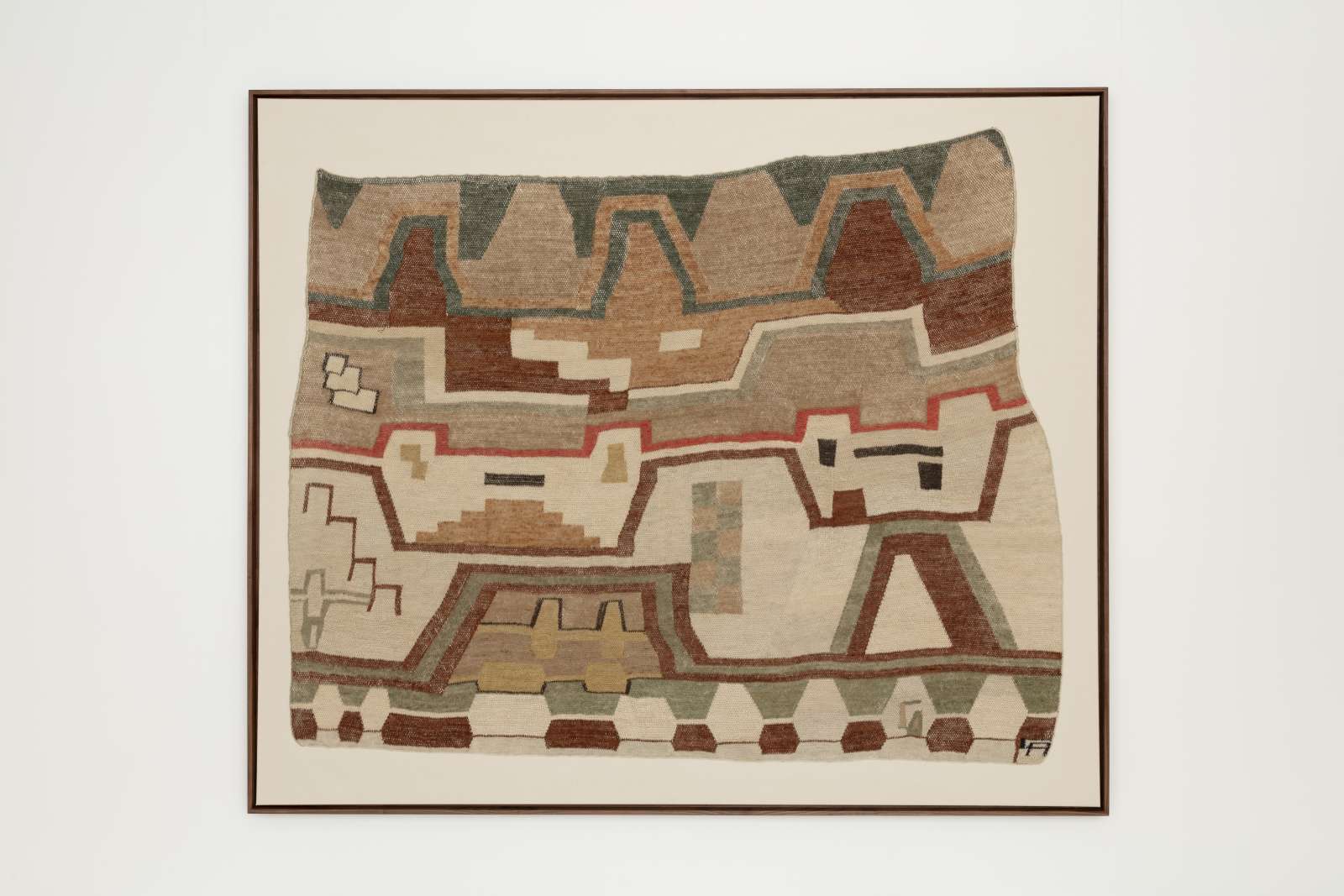 Claudia Alarcón, 'Los saltos de mi recordar [The leaps of my memory]', 2025, hand-spun chaguar fibre, woven in antique stitch. Courtesy of the artist and Cecilia Brunson Projects. Photo: Lucy Dawkins.