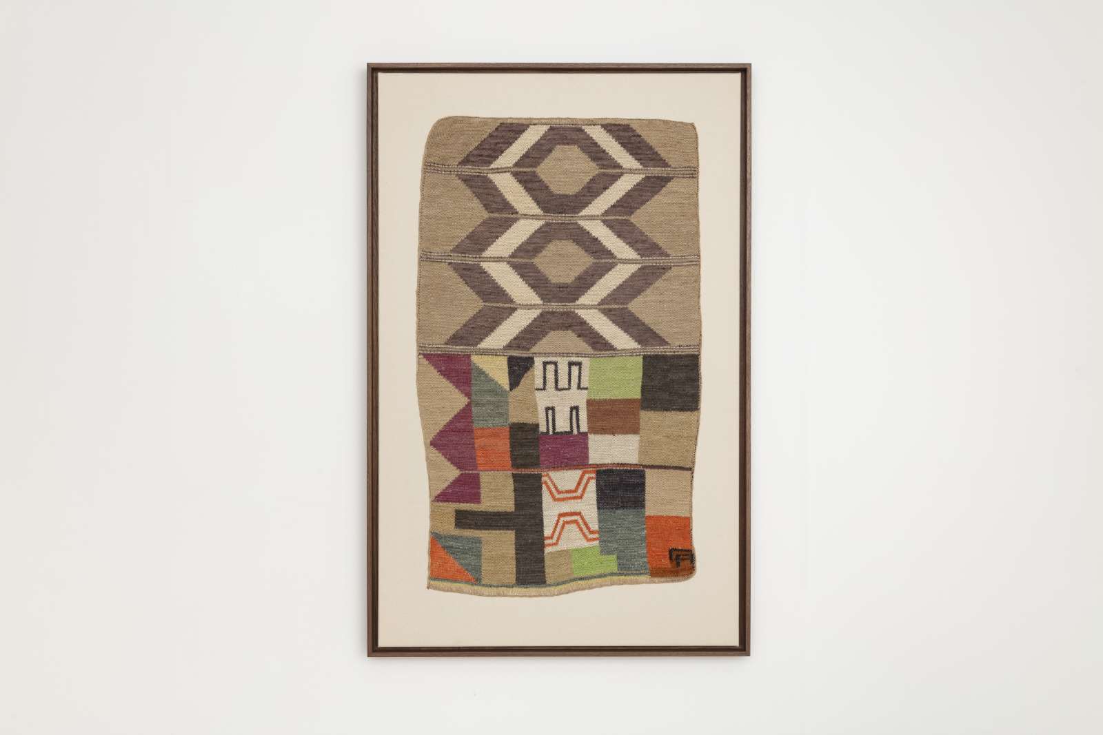 Claudia Alarcón, 'Los pétalos y las espinas de la memoria [The petals and thorns of memory]', 2025, hand-spun chaguar fibre, woven in antique stitch. Courtesy of the artist and Cecilia Brunson Projects. Photo: Lucy Dawkins.