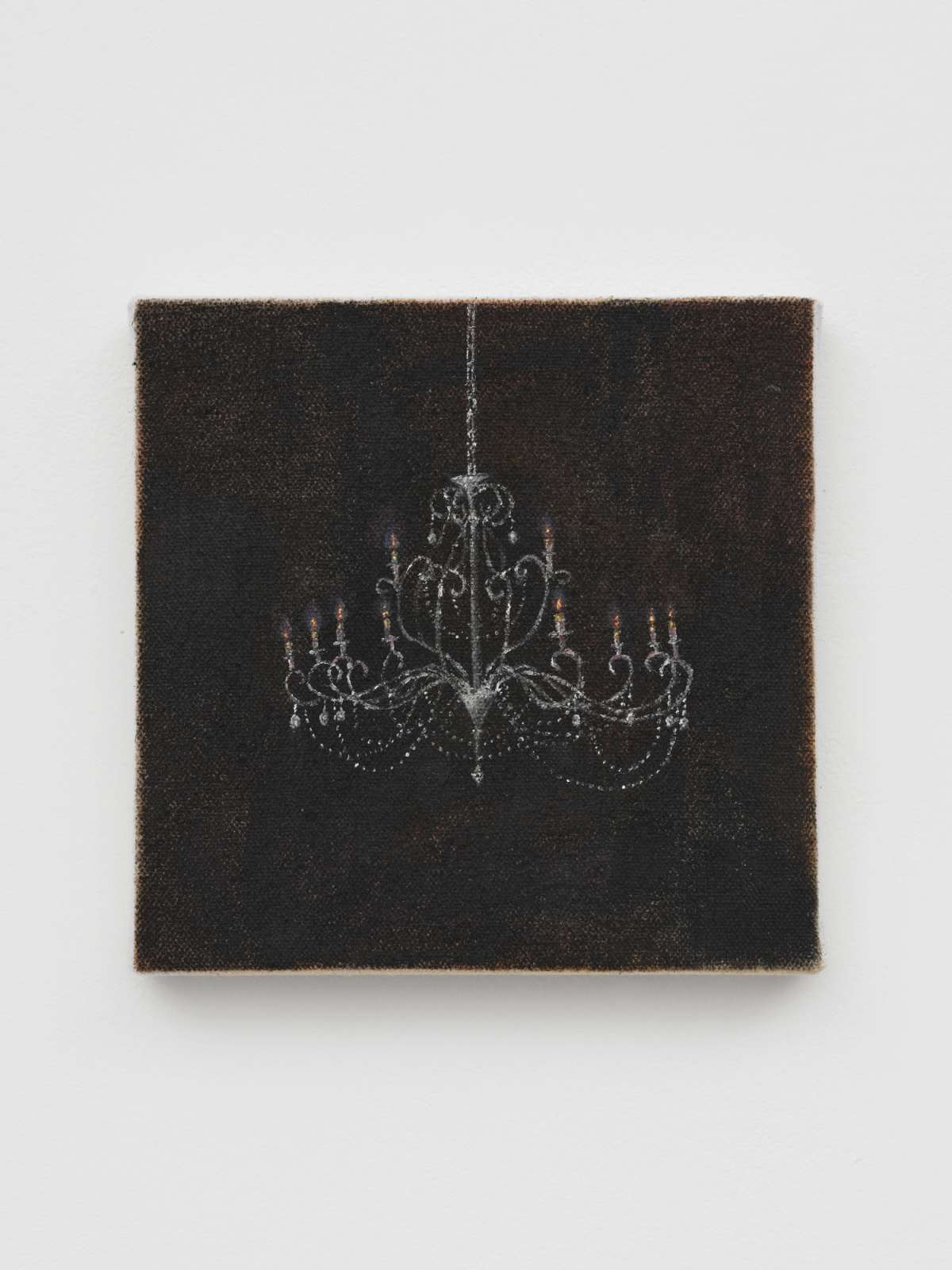 Katelyn Eichwald, 'Sleepless', 2025, oil on linen, 15.2 x 15.2 cm. Courtesy of the artist and Cob Gallery