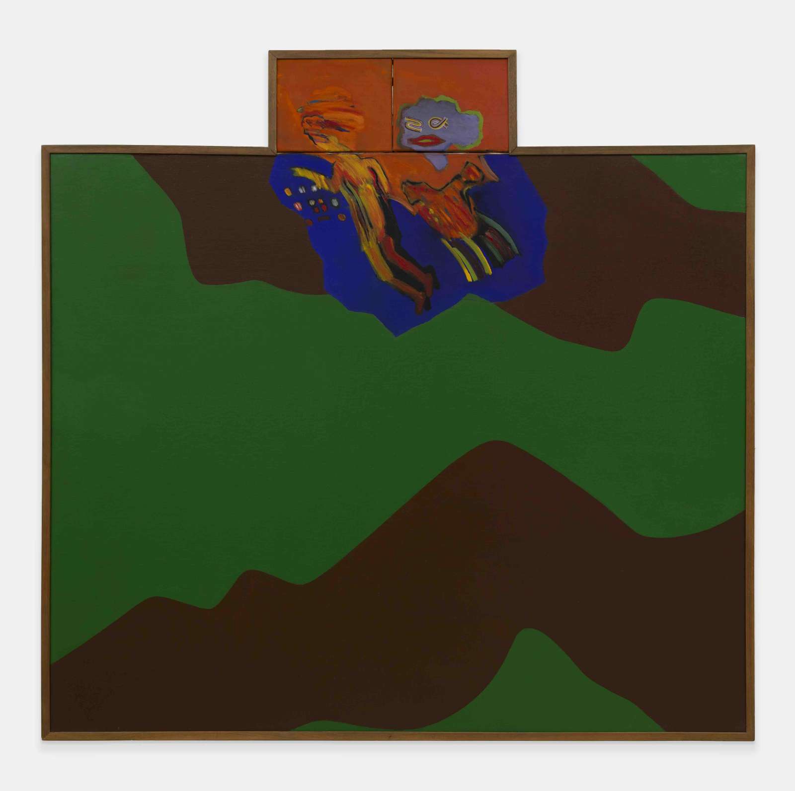 Allen Jones,' Cockpit', 1963, Oil paint on three canvases, 147.3 x 152.4 cm. Courtesy Allen Jones and Gazelli Art House Ltd.