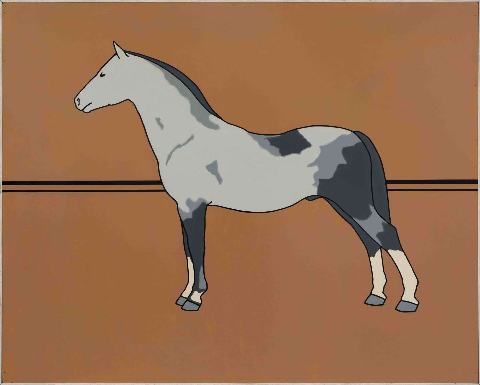 Patrick Caulfield, 'Pony', 1964, Oil on board, 121.5 x 152 cm. Courtesy Patrick Caulfield and Gazelli Art House Ltd.