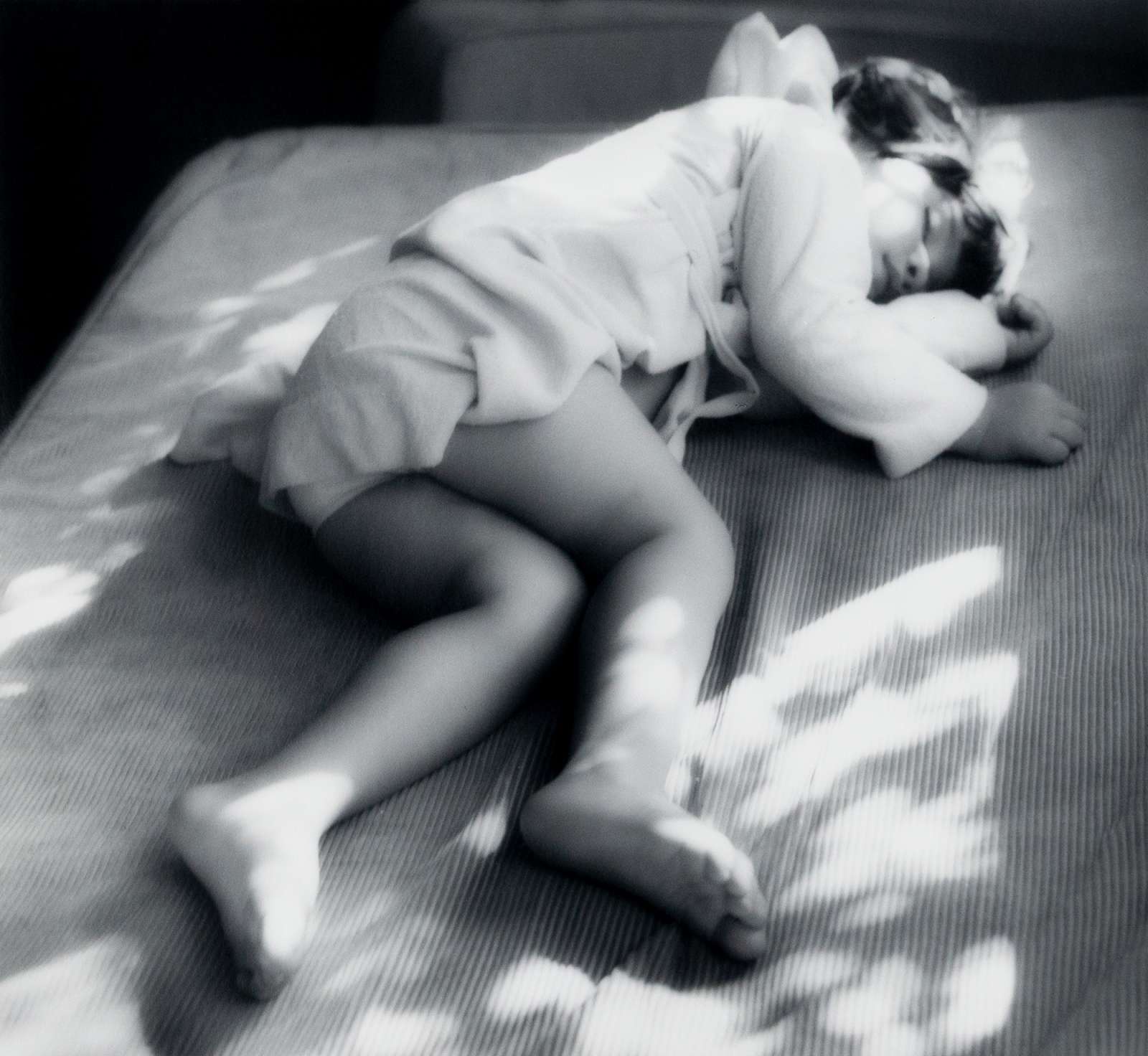 Joanne Leonard, 'Julia Sleeping', 1977, Silver gelatin print, Paper size: 25.3 x 20.5 cm. Courtesy of the Artist and HackelBury Fine Art