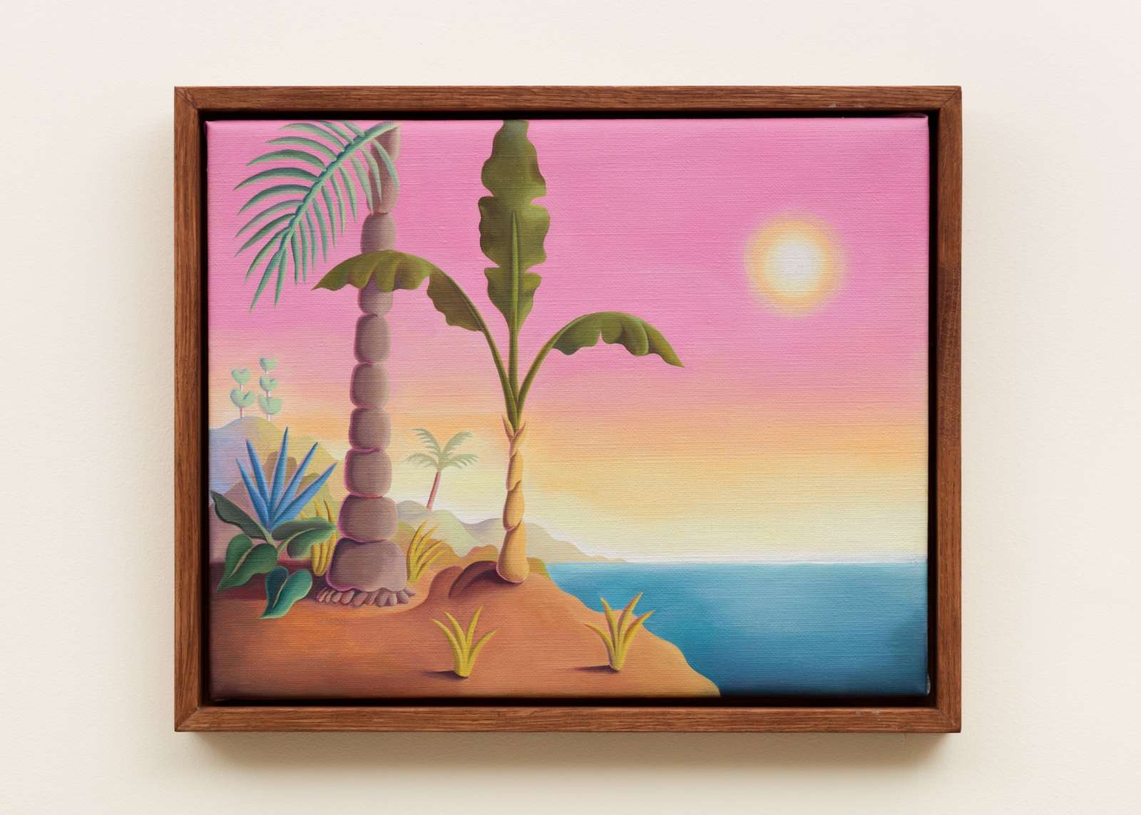 Daisy Dodd-Noble, 'Pink sunset study', 2023, Oil on linen, 41.5 x 34 cm. Courtesy of the artist and Lamb Gallery