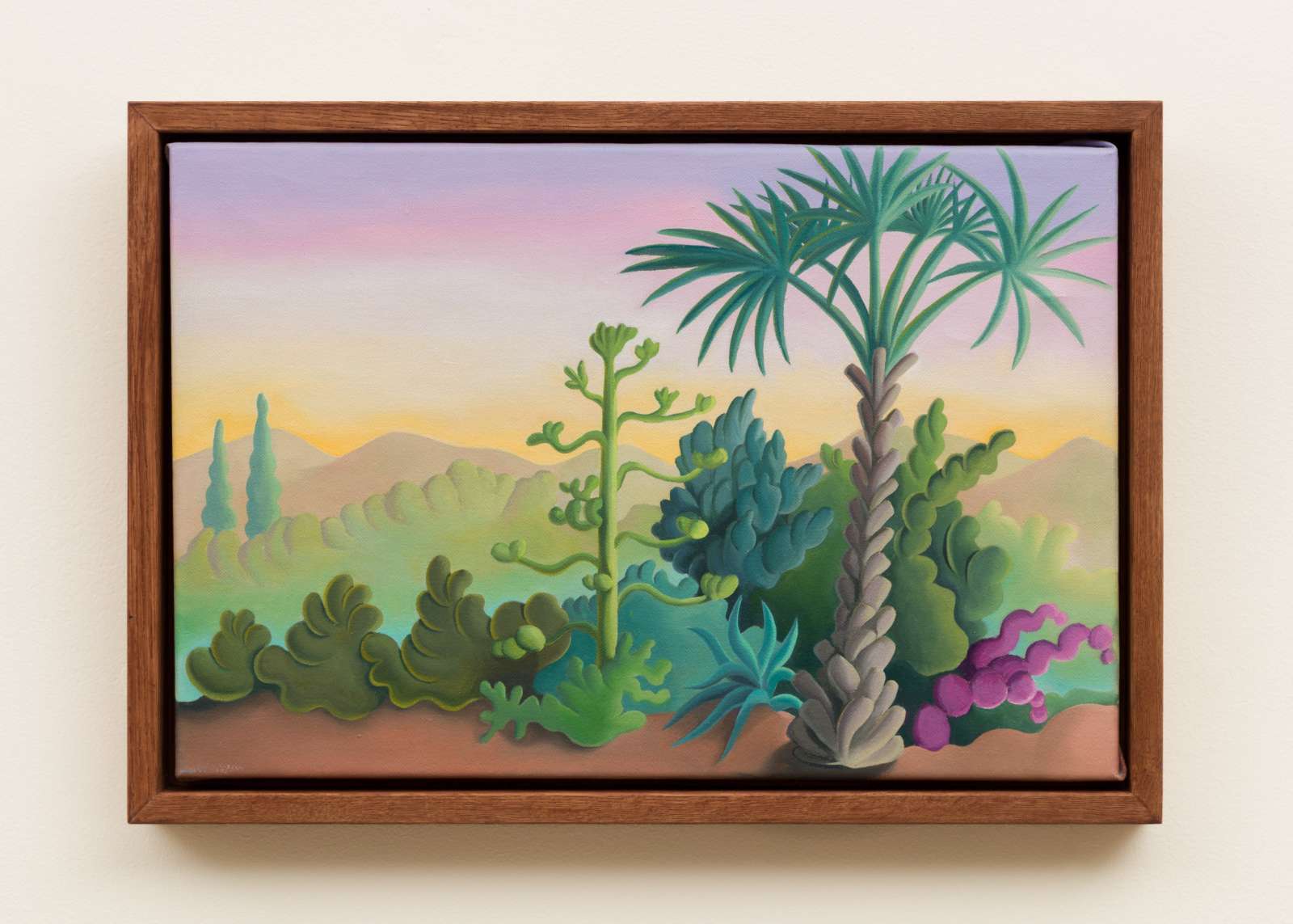 Daisy Dodd-Noble, 'Ibiza garden study', 2023, Oil on linen, 41.5 x 29 cm. Courtesy of the artist and Lamb Gallery