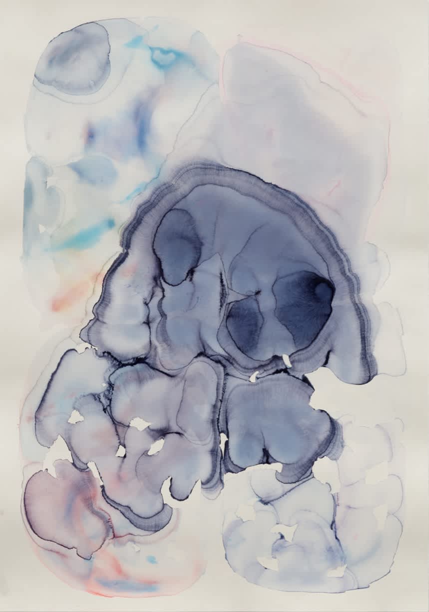 Barbara Nicholls, 'Hydraulic Gradient', watercolour on 638 gsm HP Saunders Waterford, 220 x 152 cm, 2015