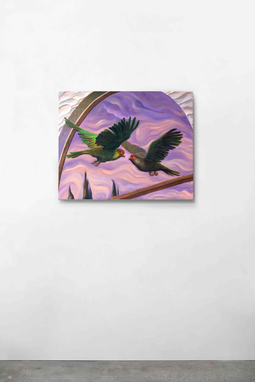 Shyama Golden, 'World's Colliding', 2025, oil on linen, 61 x 76.2 cm