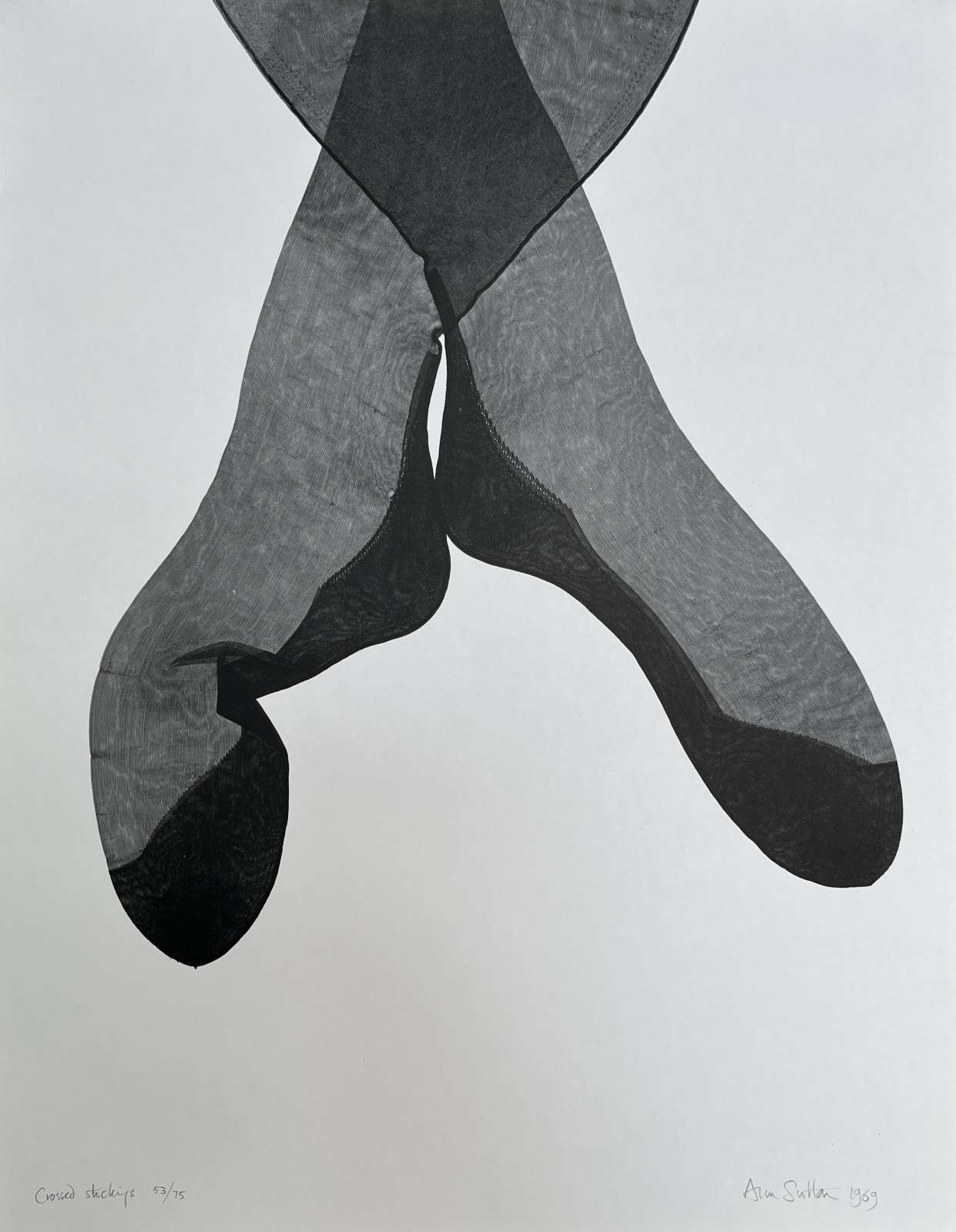 Ann Sutton, 'Stockings Series: Crossed Stockings', 1969, lithograph, framed: 57 x 44cm