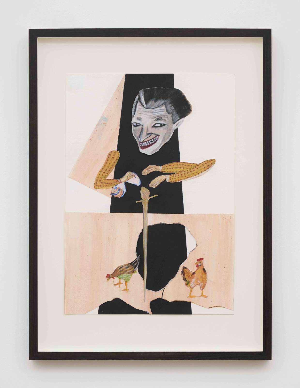Anna Perach, 'Disturbance of boundaries', 2025. drawing and mixed media on 300 grm watercolour paper, 42 x 30 cm