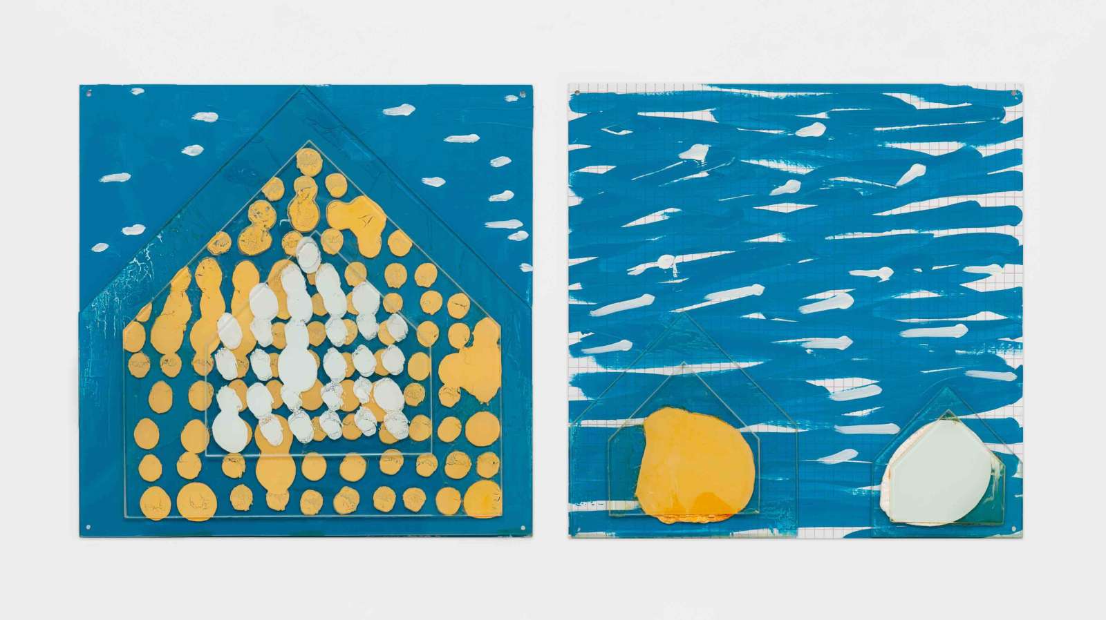 Jennifer Bartlett, 'Seaside Houses', 2000, Oil on canvas. Courtesy Pippy Houldsworth Gallery, London, Marianne Boesky Gallery and The Jennifer Bartlett 2013 Trust. Photo: Peter Kaiser.