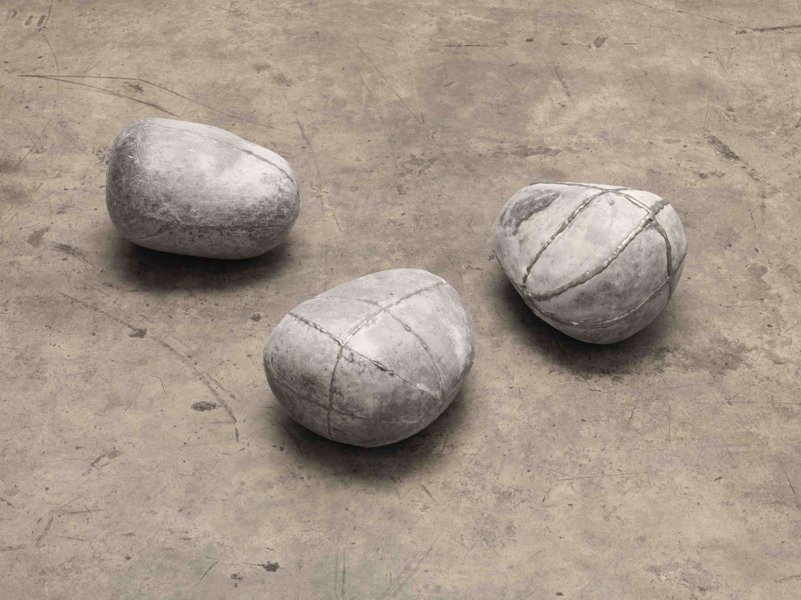 Antony Gormley, 'Land Sea and Air I' , 1977-79, Lead, stone, water and air, 20 x 31 x 20 cm (Three elements). Courtesy of the artist and White Cube. Photo: Stephen White & Co.