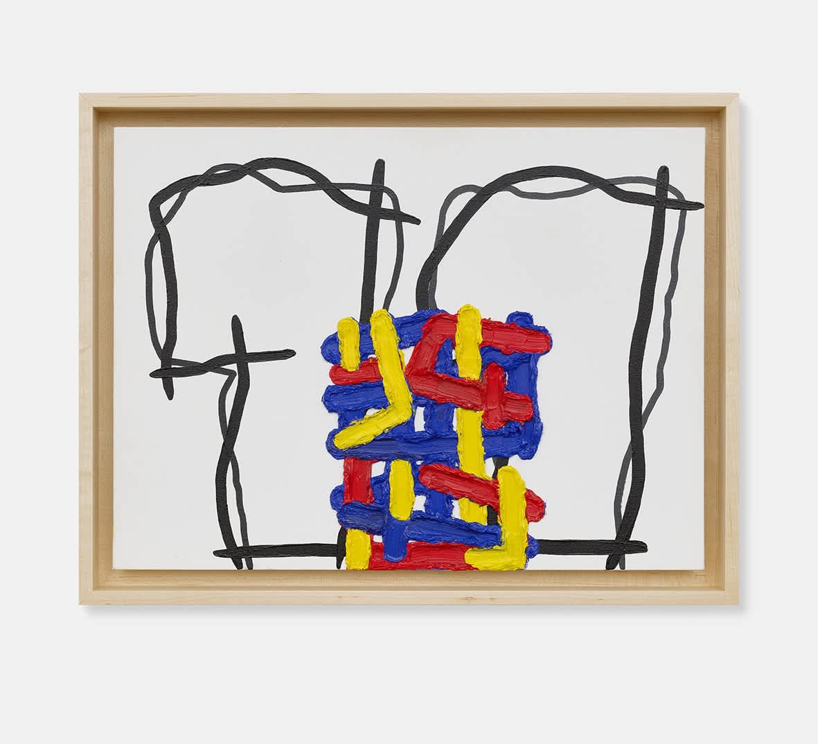 Jonathan Lasker, 'Perfect Crowding', 2024, oil on linen, 30x 40cm. Courtesy of the artist and Timothy Taylor
