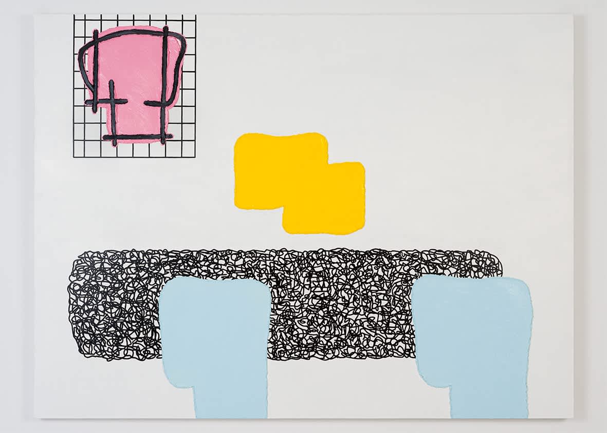 Jonathan Lasker, 'Contract Between Picture & Viewer', 2024, oil on linen. Courtesy of the artist and Timothy Taylor