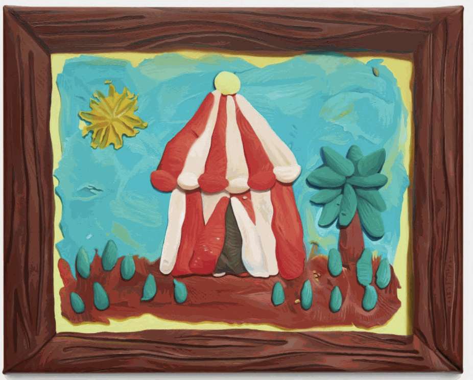 Natalia Ocerin, 'Circus', 2025, oil on canvas, 30x 40 cm. Courtesy of the artist and Gallery Rosenfeld.