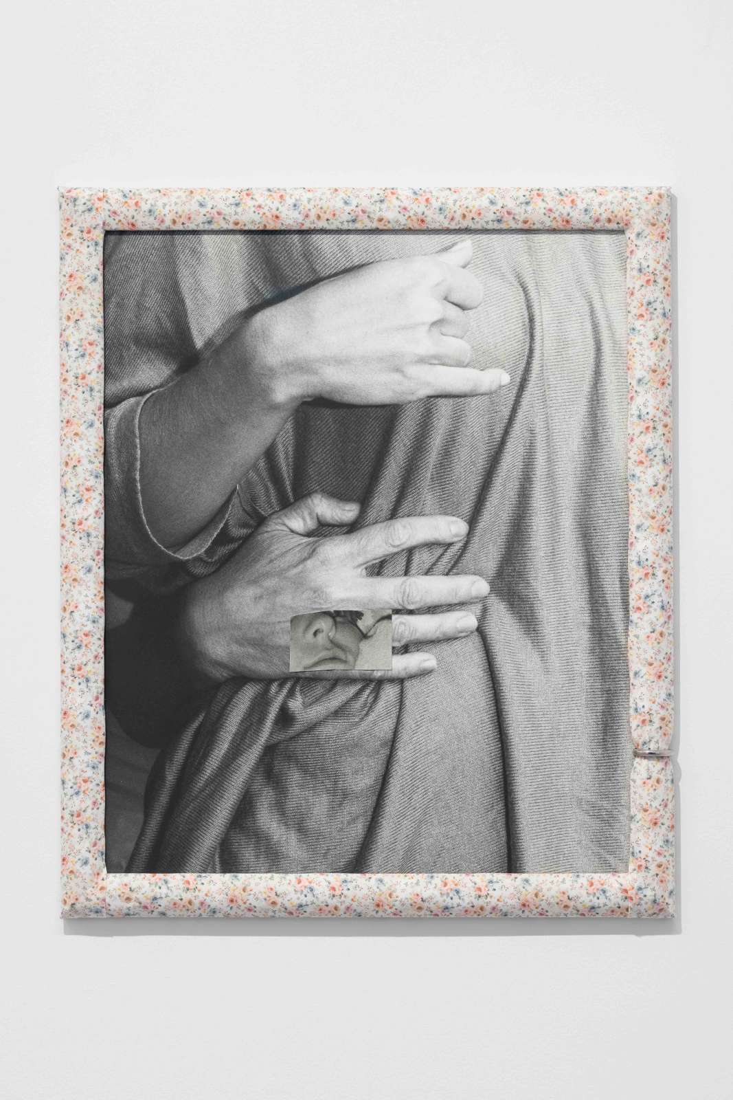 Joanna Piotrowska, 'Untitled', 2024, silver gelatin hand prints, cloth frame, steel, 60 x 50 cm. Courtesy of the artist and Phillida Reid, London.