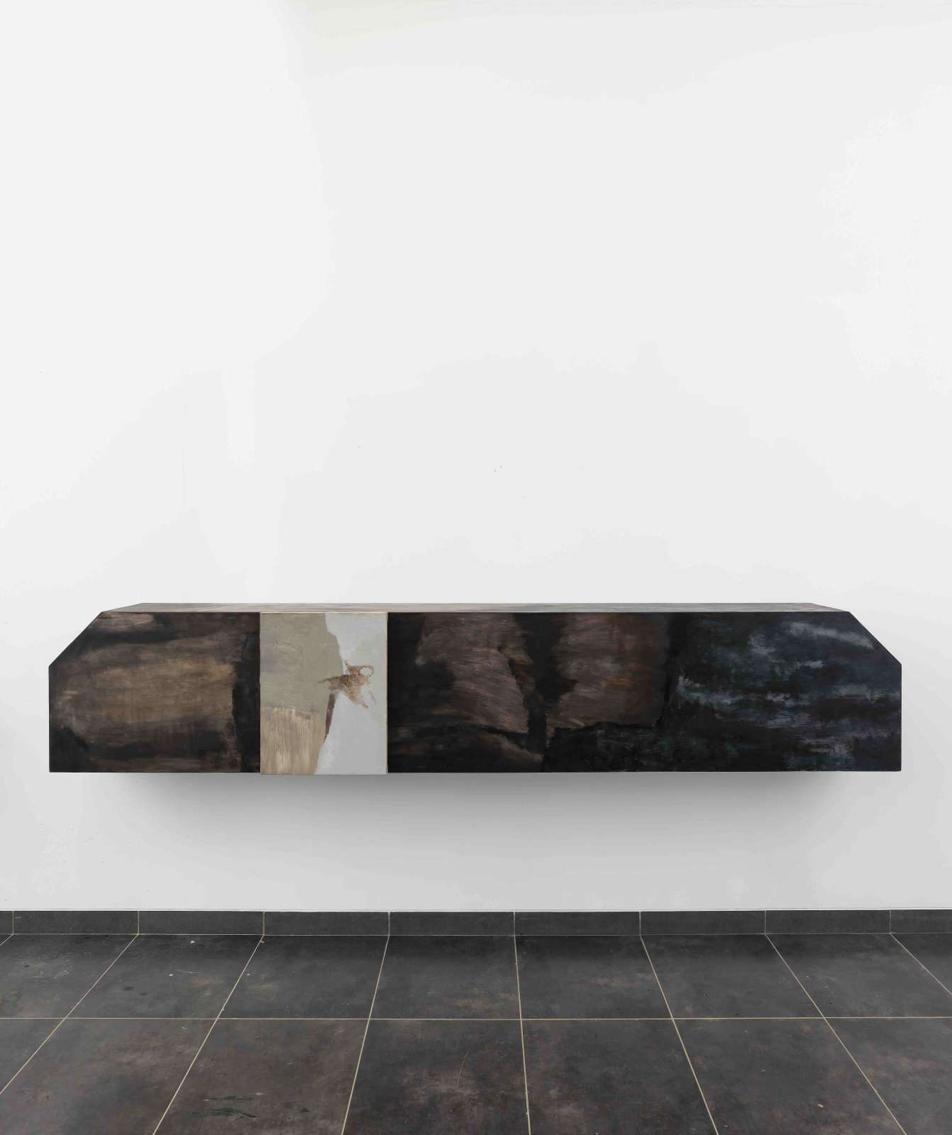 Biraaj Dodiya, 'Vessel III', oil paint and polyester body filler on wood, oil paint on linen, 96 x 18 x 13 in.  Courtesy of the artist and Vadehra Art Gallery