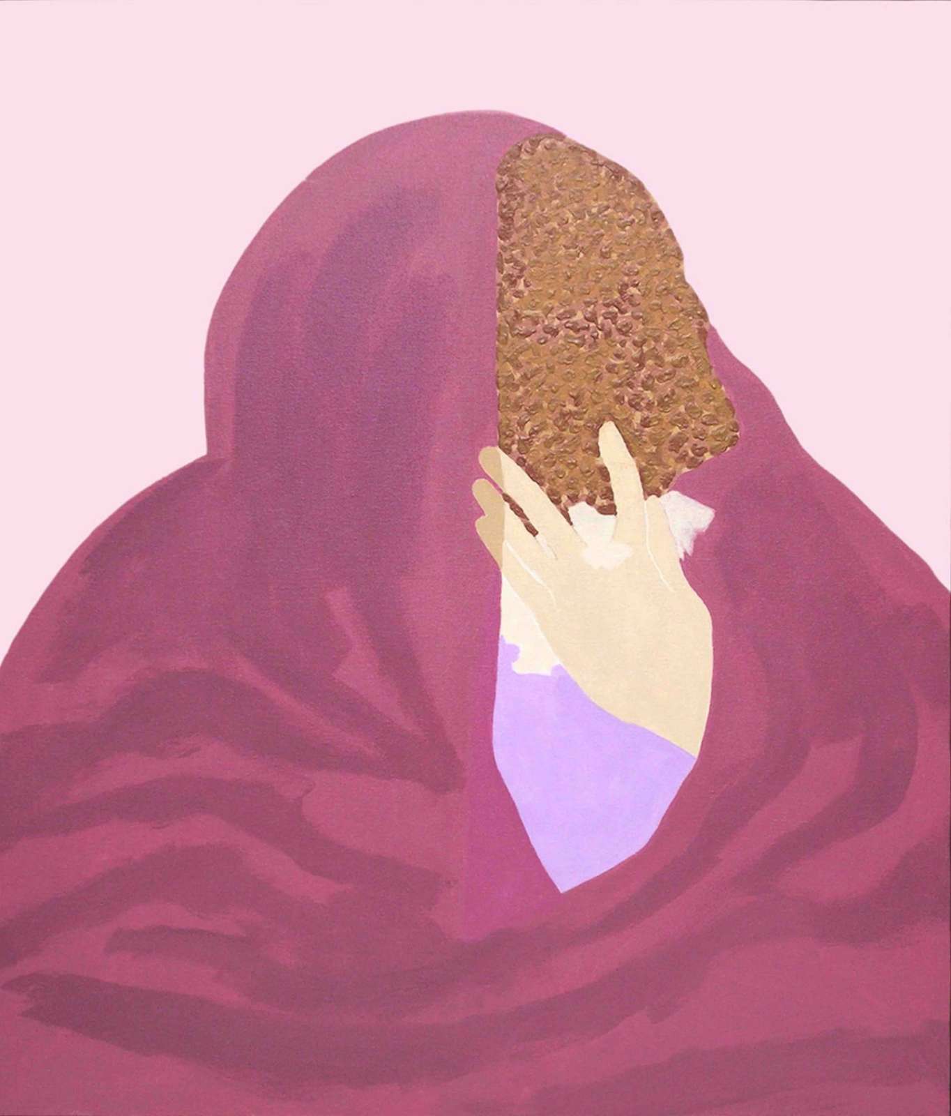 Gieve Patel, 'Mourners III', acrylic on canvas, 36 x 31 in, 2005. Courtesy of the artist and Vadehra Art Gallery