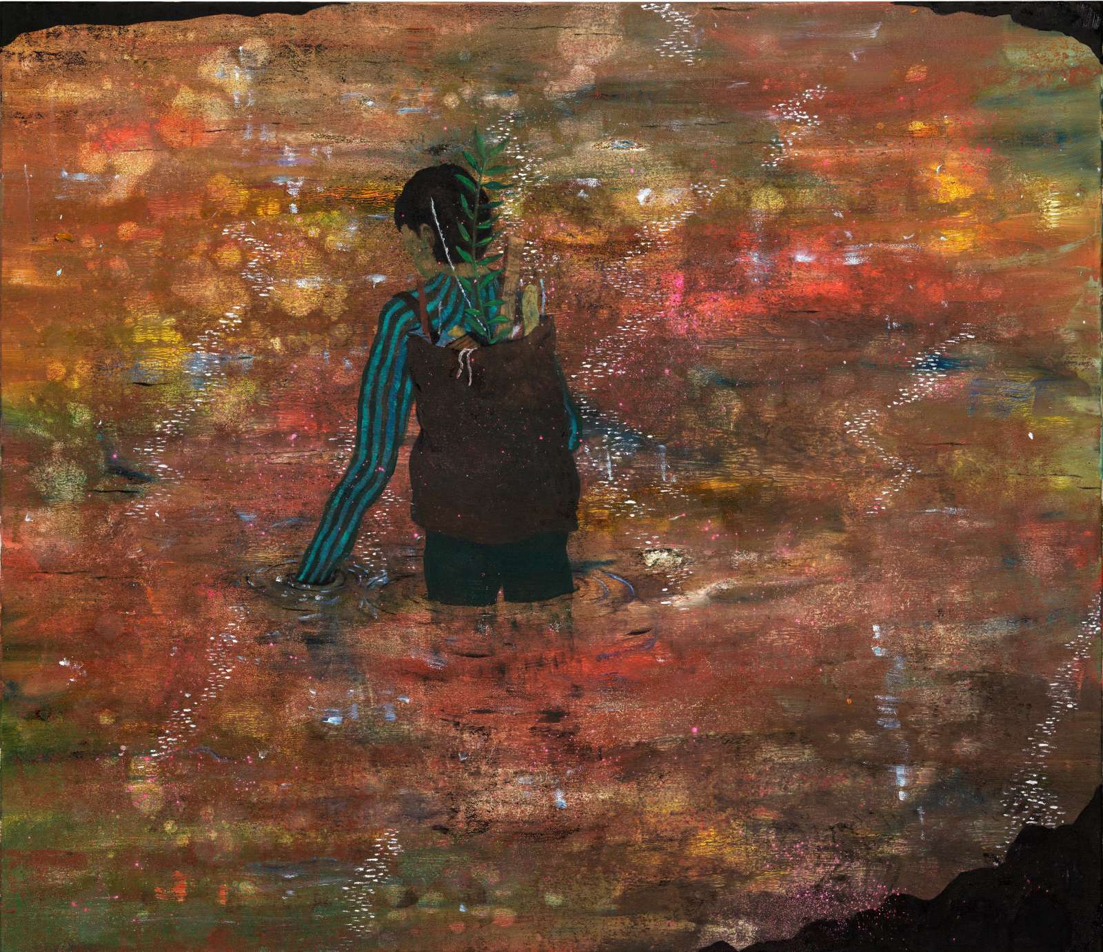 Tom Anholt, Passing Through, 2022, Oil on linen, 130 x 150 cm