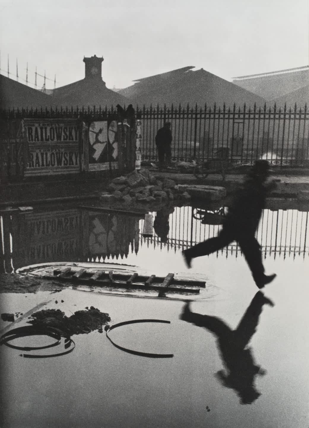Henri Cartier-Bresson, Behind the Gare St. Lazare, 1932, Silver Gelatin Print, 11 x 14 in