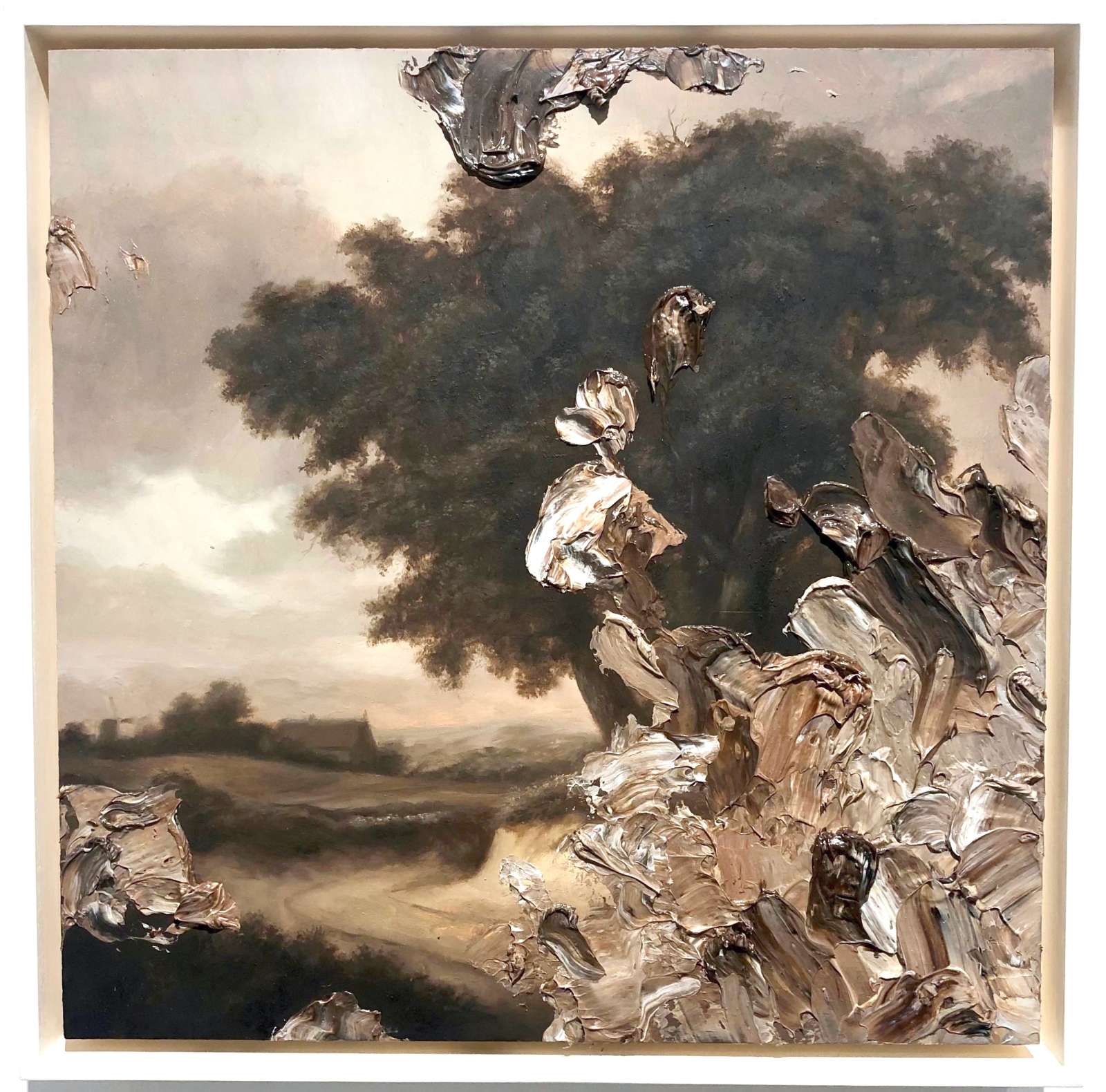 Dean Fox, Landscape Study [III], 2021. Oil on canvas, 40 x 40 cm