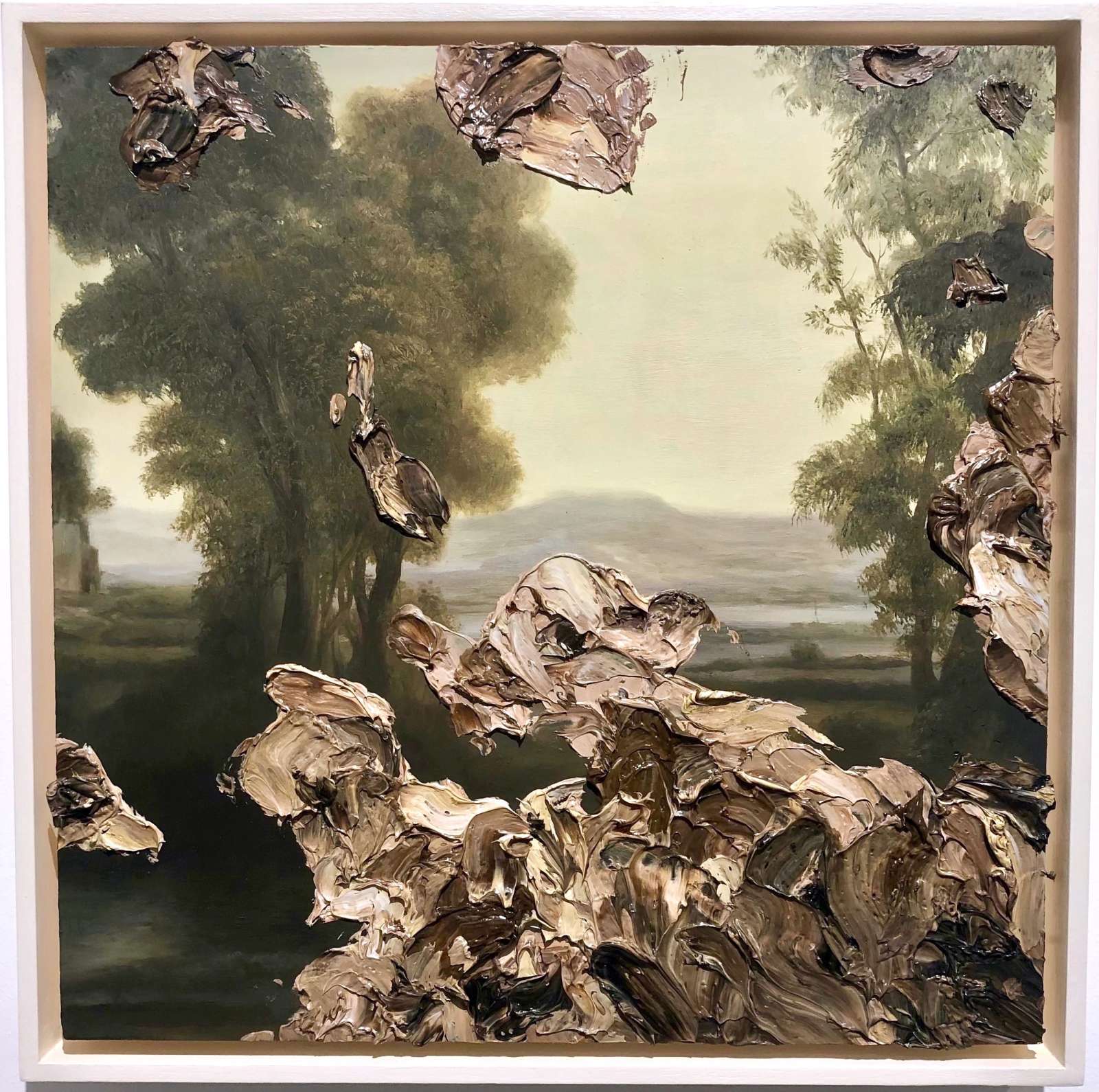 Dean Fox, Landscape Study [IV], 2021. Oil on canvas, 40 x 40 cm
