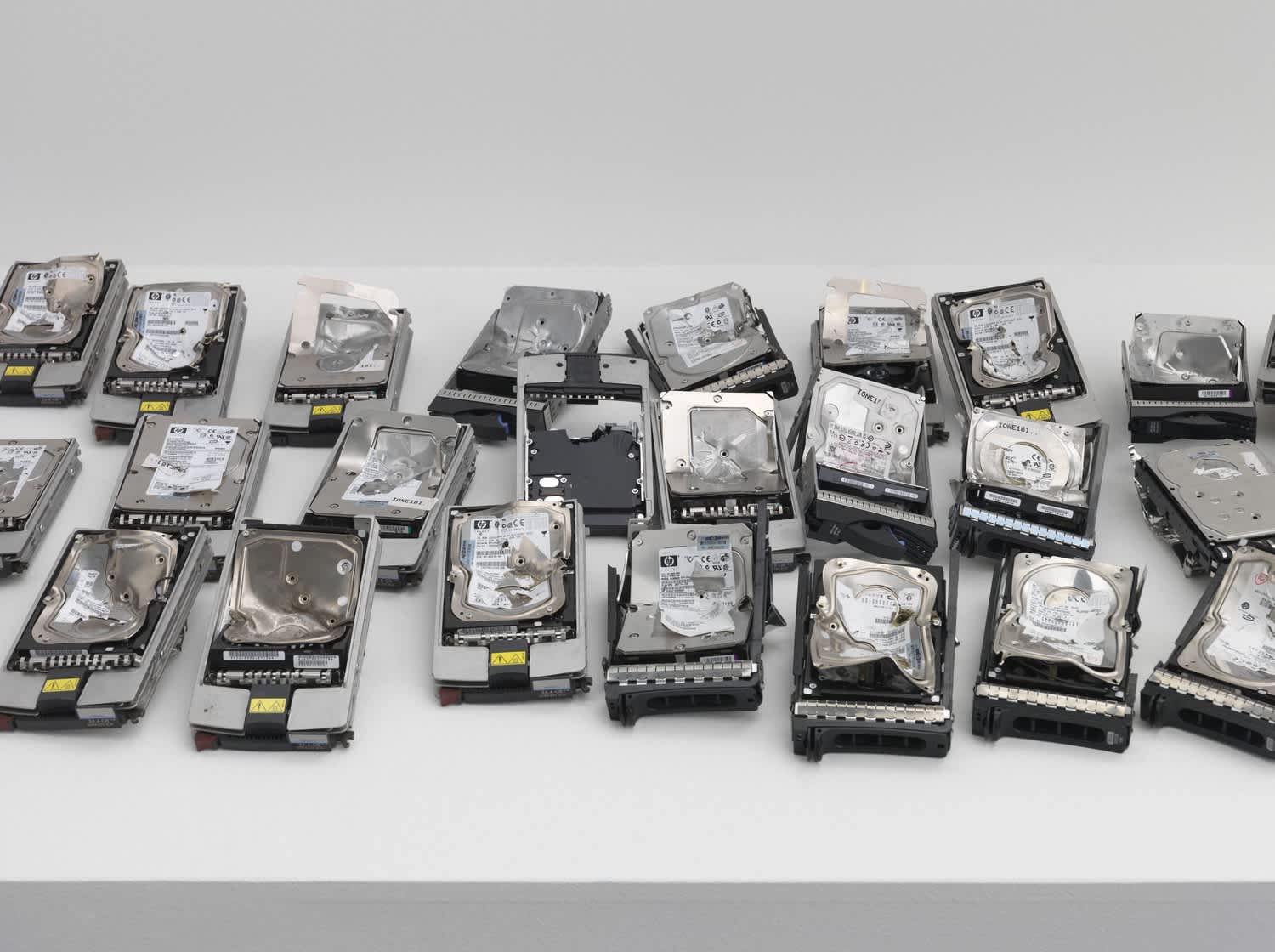 Revital Cohen & Tuur Van Balen, 'B/NdAlTaAu', 2015. Neodymium, Aluminium, Gold, Tantalum. Dimensions Variable © Revital Cohen & Tuur Van Balen. Courtesy Lisson Gallery.