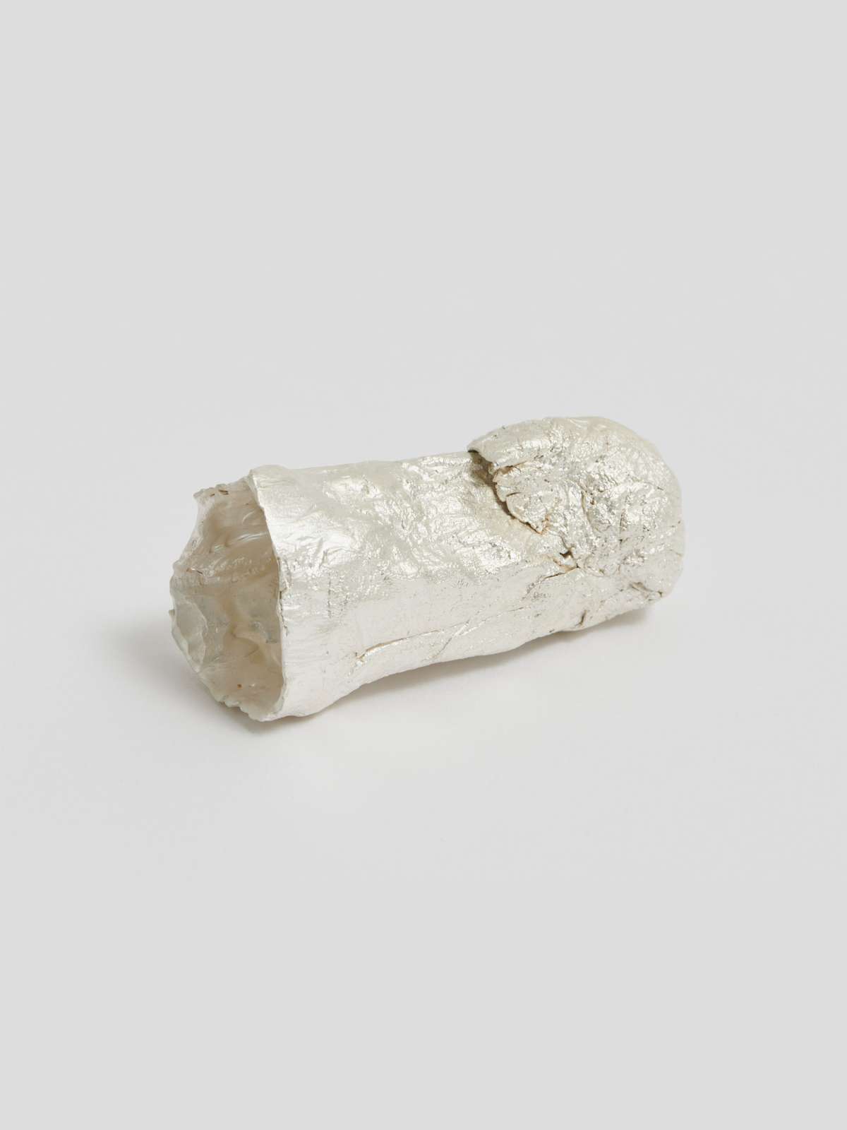 Amanda Moström, 'Teeny (1)', 2023. Silver-plated bronze, 3.5 x 3 x 4 cm. Courtesy the artist and Rose Easton, London. Photo by Theo Christelis.