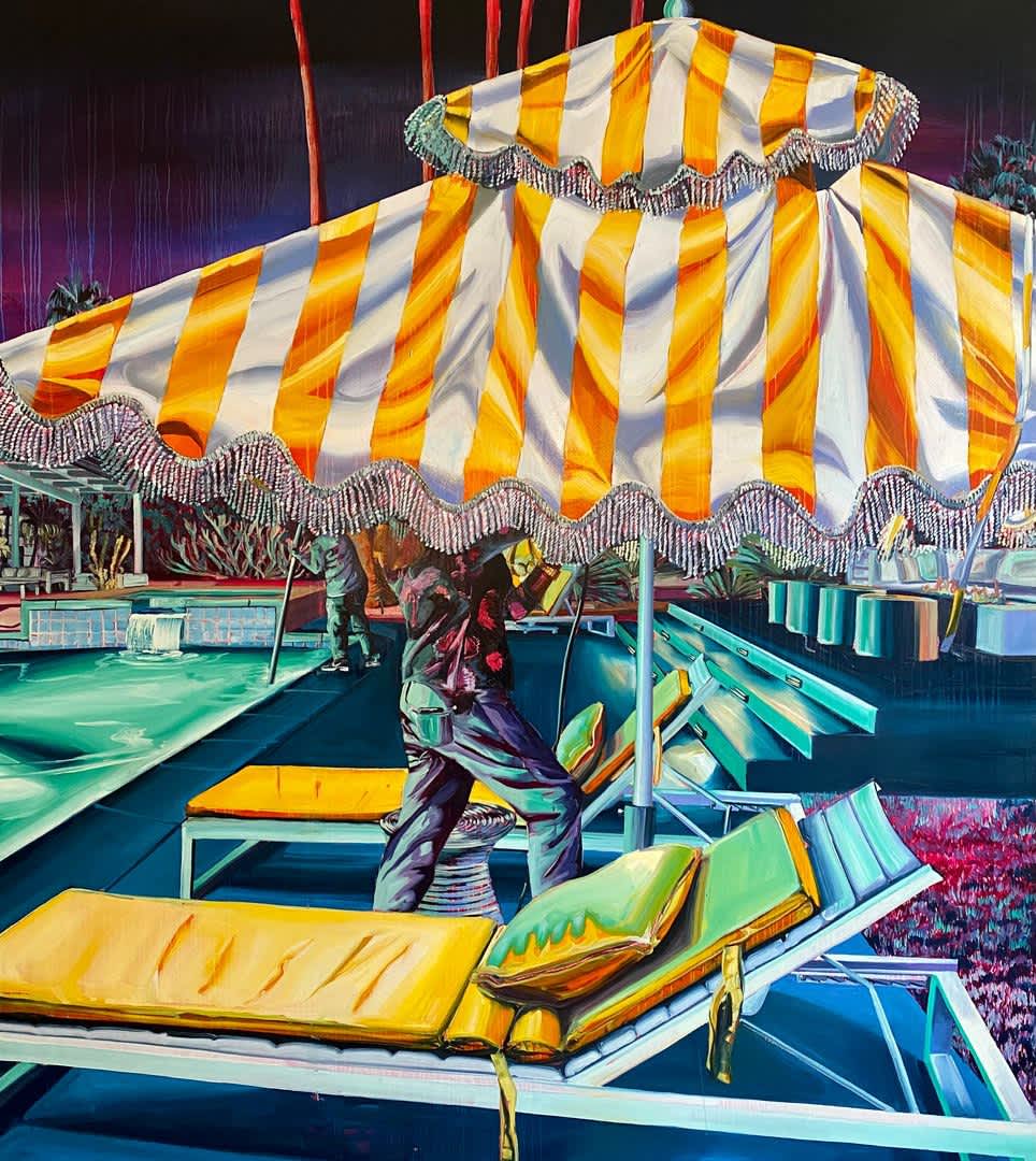 Rex Southwick, 'A realism that lives somewhere else - Marino residence', 2022. Oil on canvas, 180x160cm. Courtesy of Unit London.