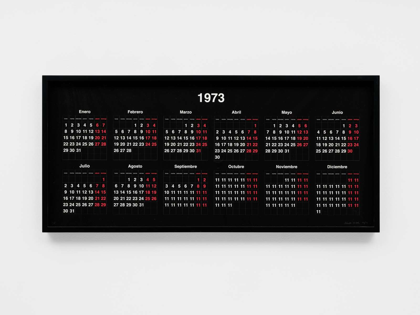 Alfredo Jaar, 'September 11', 1973 (Black), 1974/2017. Pigment print Courtesy of Alfredo Jaar. Photography by Eva Herzog.