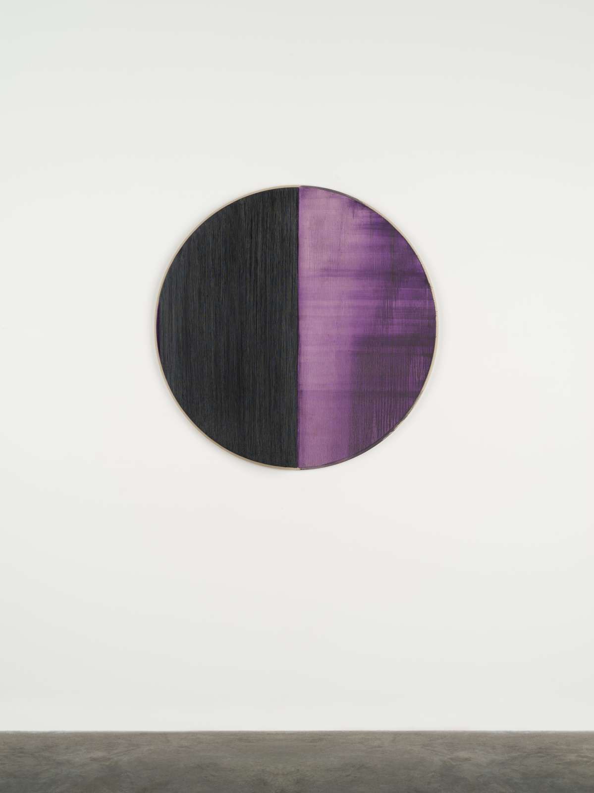 Callum Innes, 'Untitled Lamp Black / Deep Purple Dioxazine', 2023. Courtesy the artist and Frith Street Gallery, London.