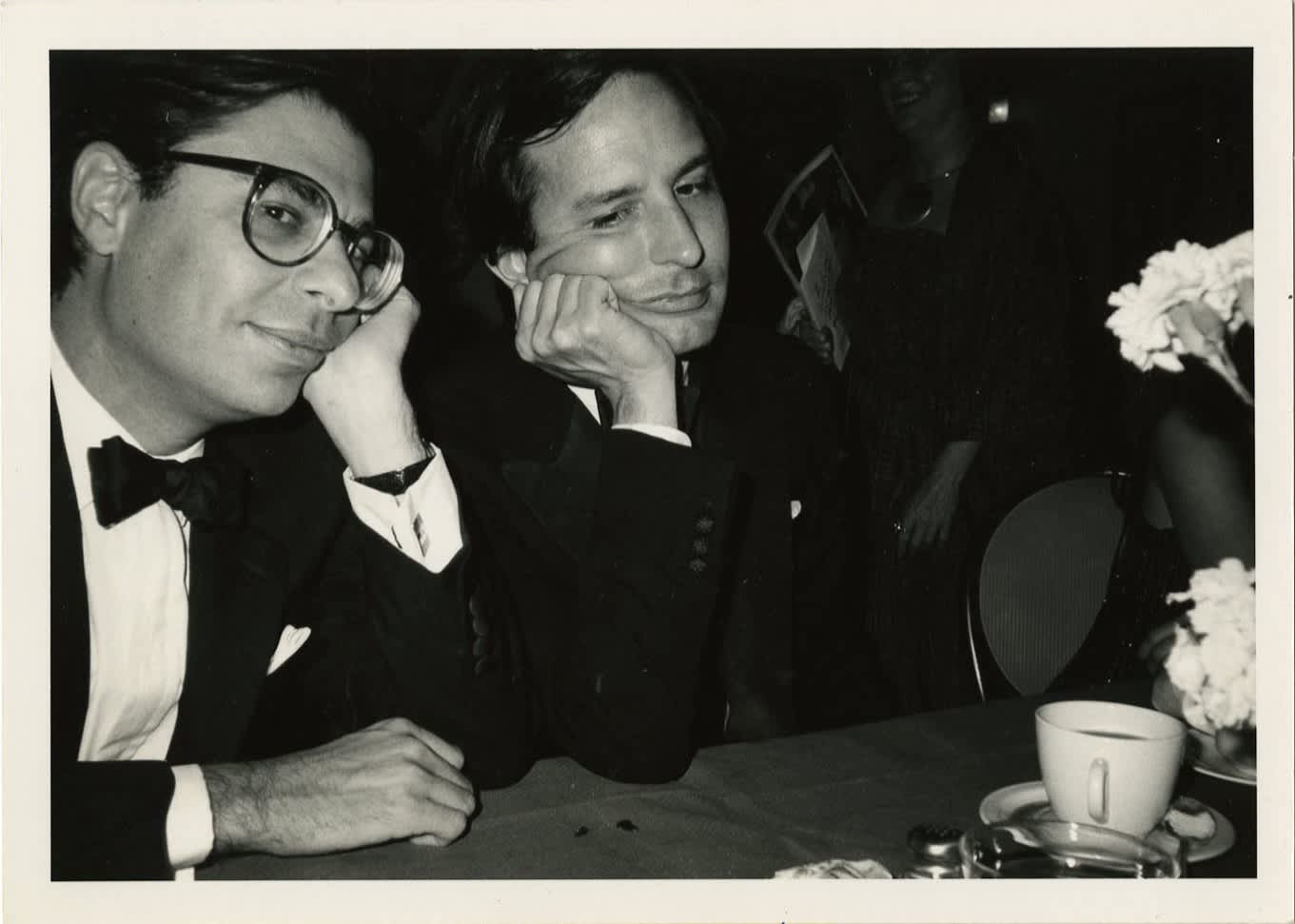Bob Colacello, 'Bob Colacello and Fred Hughes', c.1980, Gelatin silver print, Image 12,7 x 17,8 cm (5 x 7 in), Frame 17,6 x 25,4 x 3 cm (6,93 x10 x 1,18 in). © Bob Colacello. Courtesy Thaddaeus Ropac
