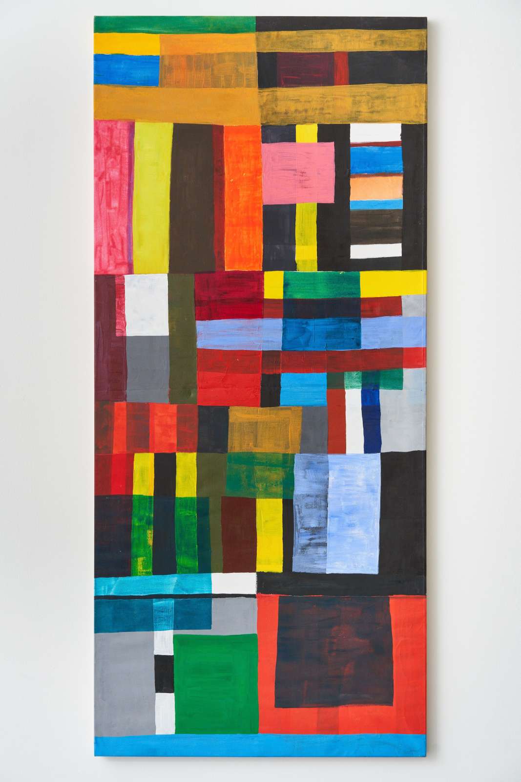 Atta Kwami, 'Untitled'. Acrylic on canvas, 236 x 106.5 cm.