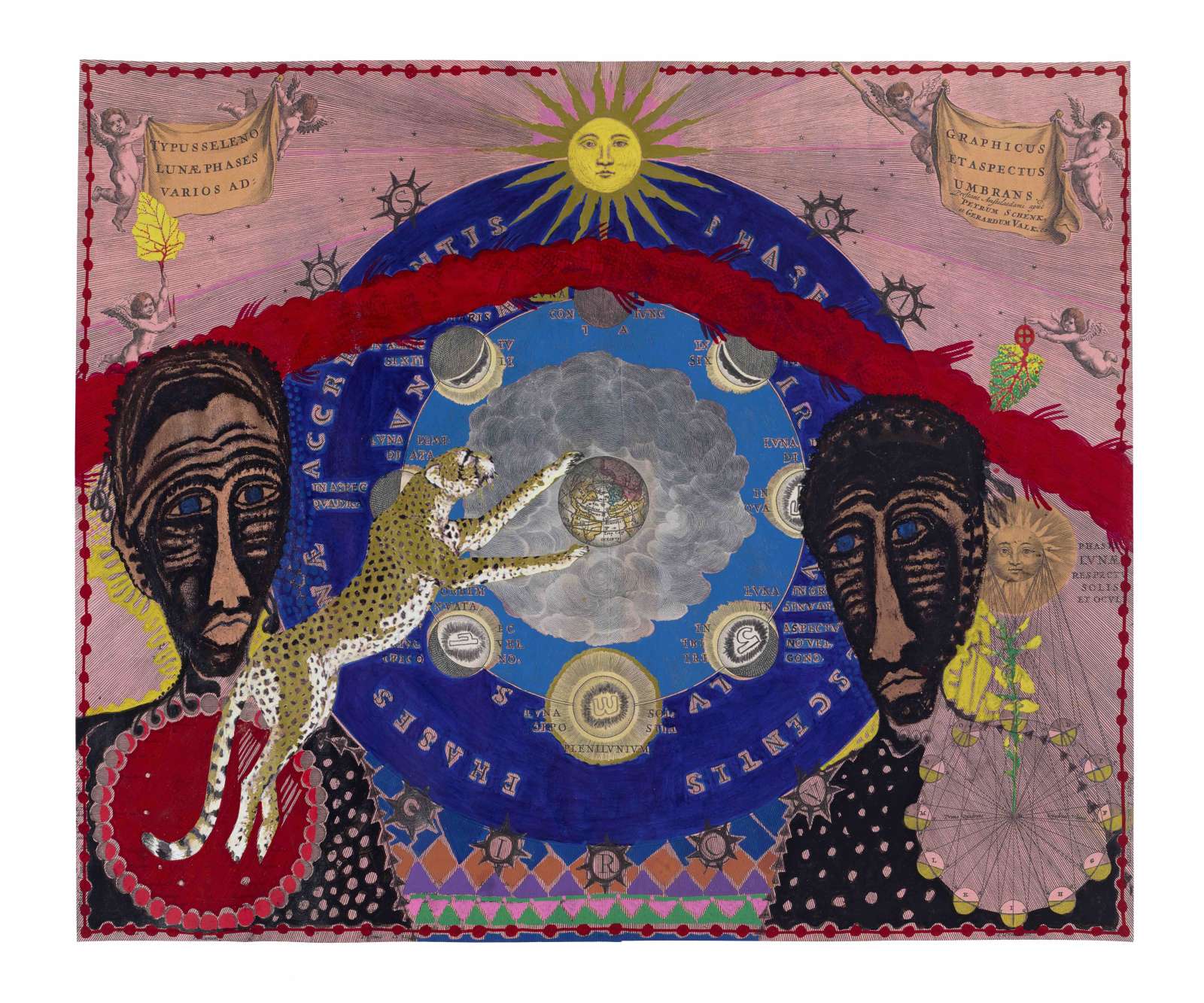 Fathi Hassan, 'Untitled', 2023. Mixed media on paper, 53 x 64cm.