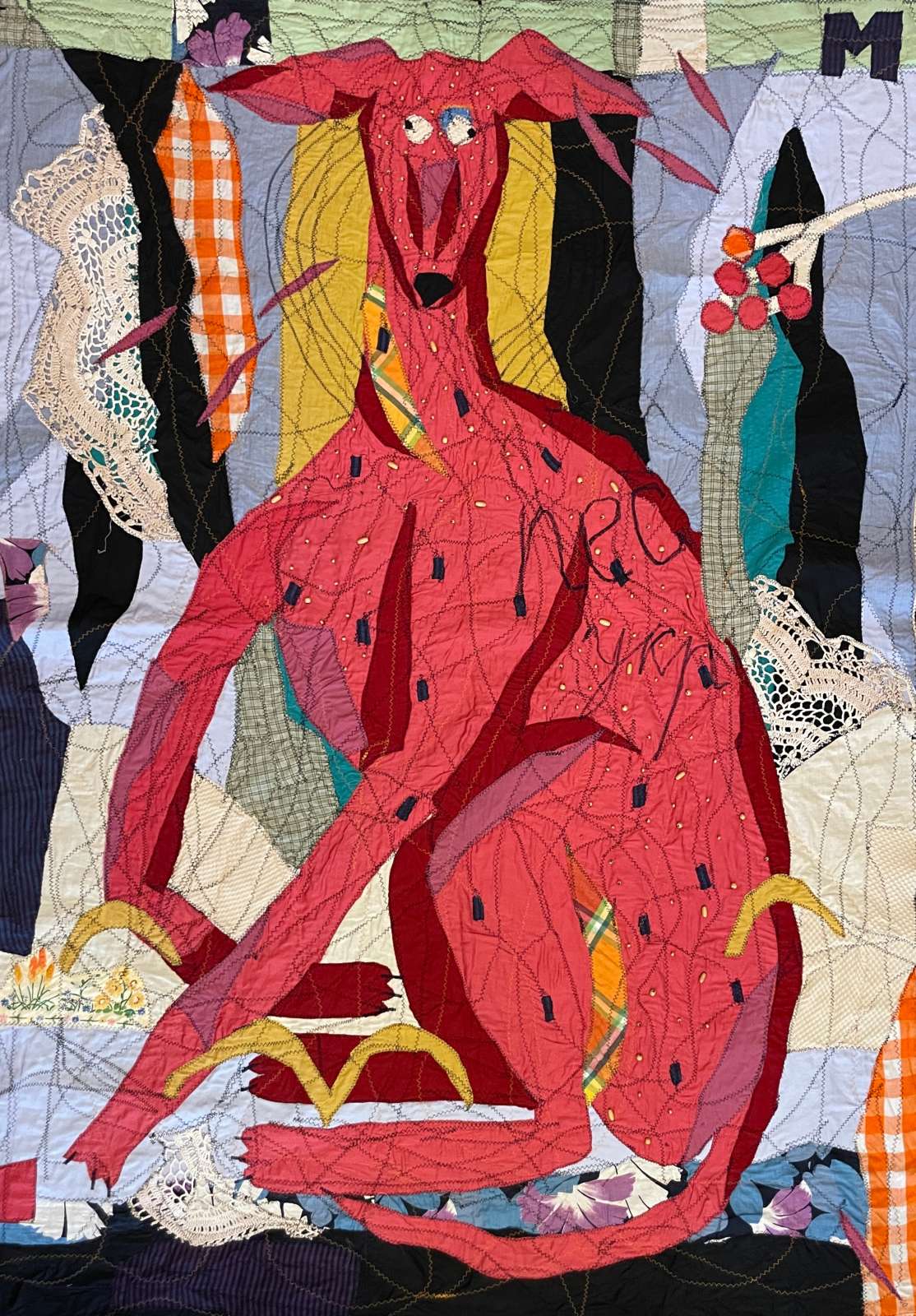 Iryna Maksymova, 'Friend', 2023. Renewable textile, 176 x 123 cm.