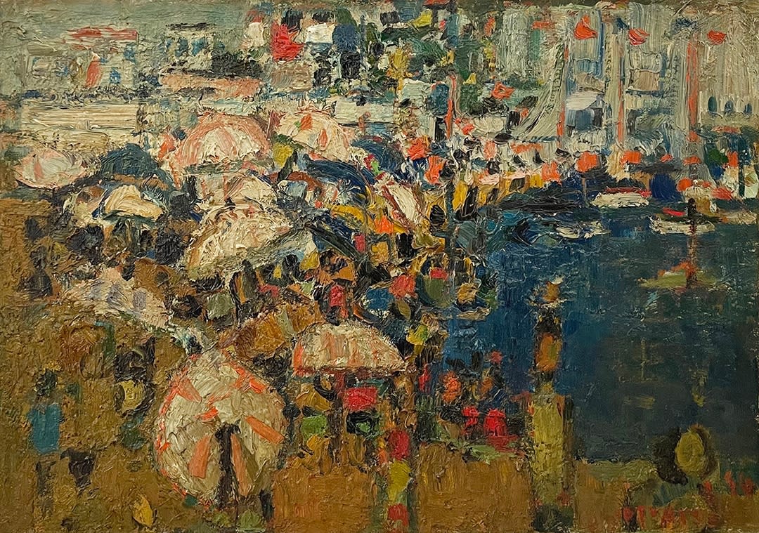 André Cottavoz, Les Parasols, 1954