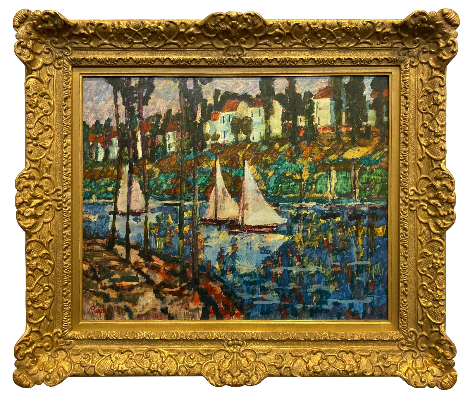 Sailboats on the River
