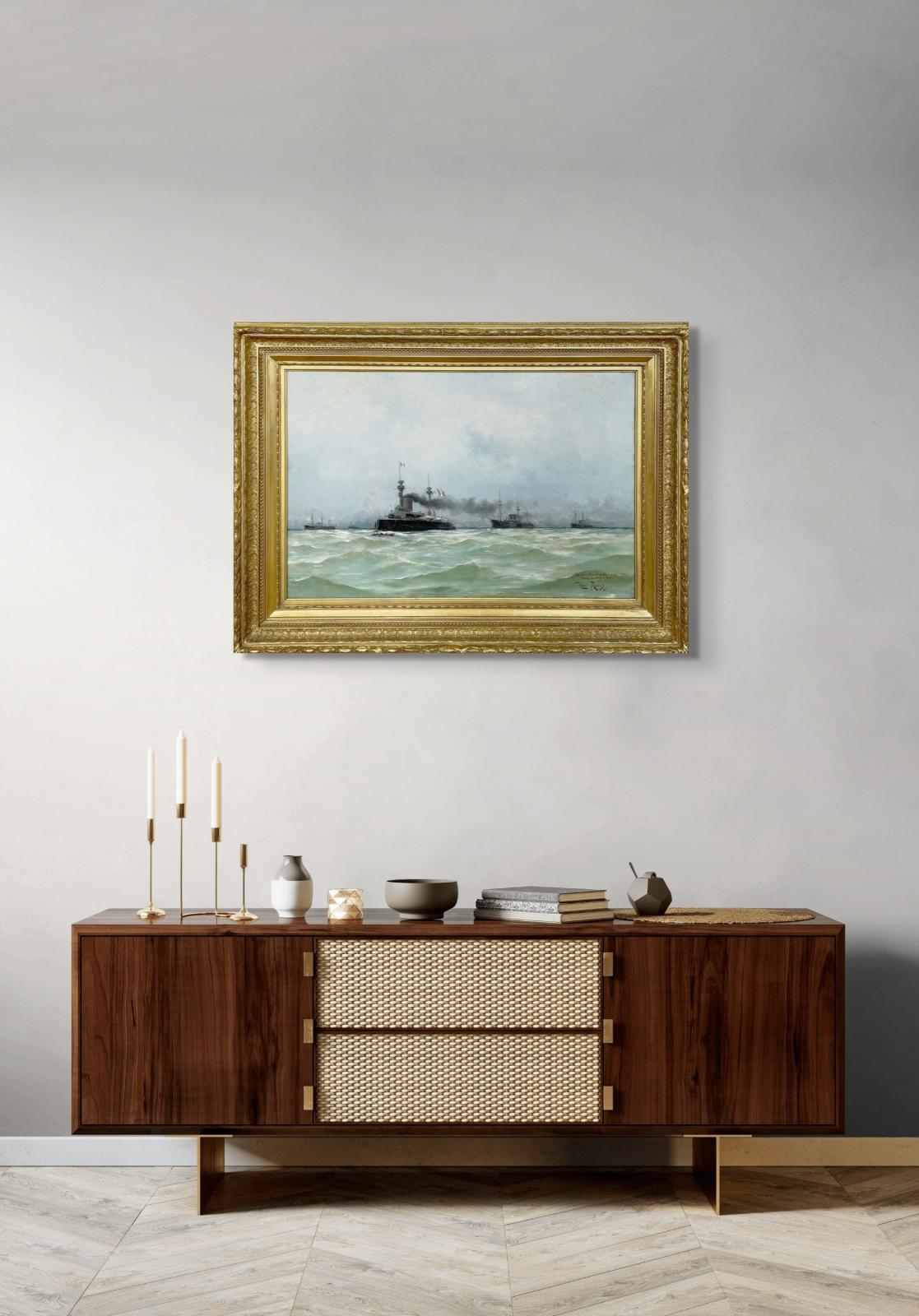 French Battleships at Sea