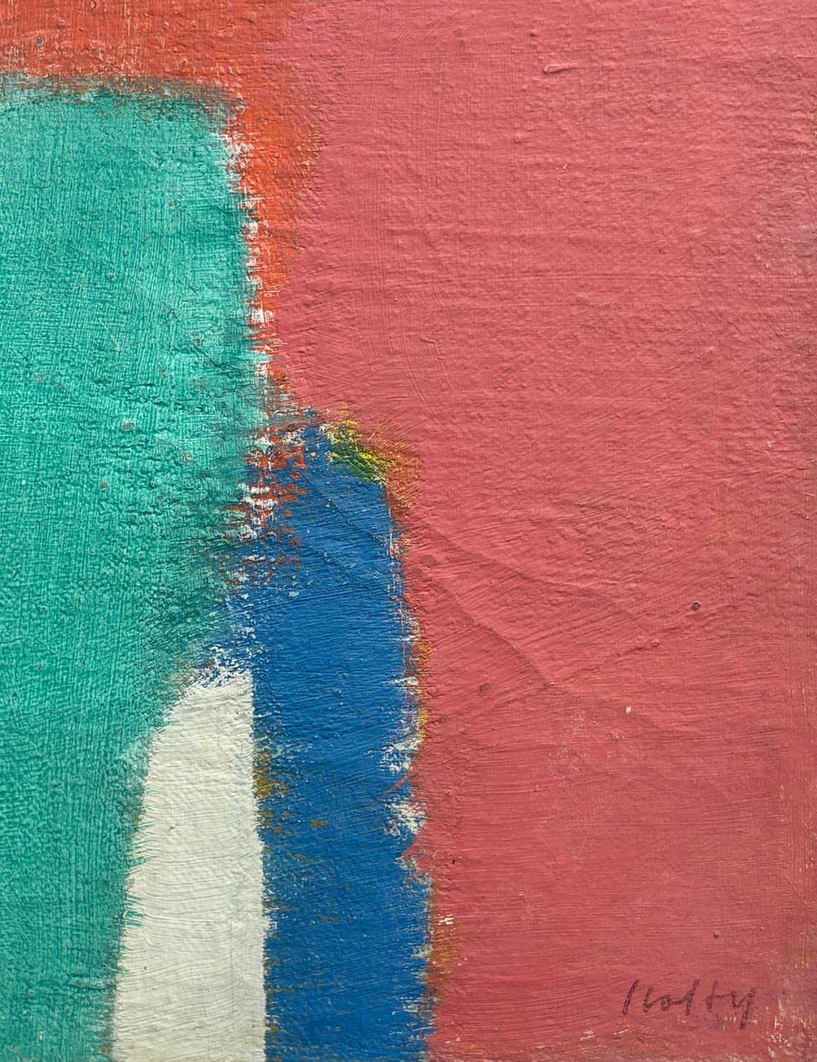 Color Theory #656 Yellow, Pink, Green, Blue, White