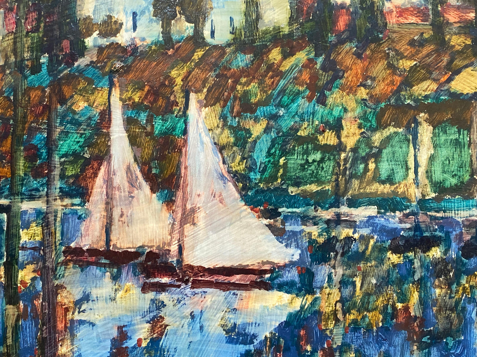 Sailboats on the River
