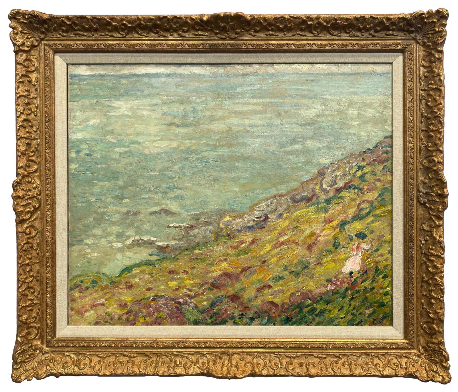 Promeneuse au Bord de la Mer