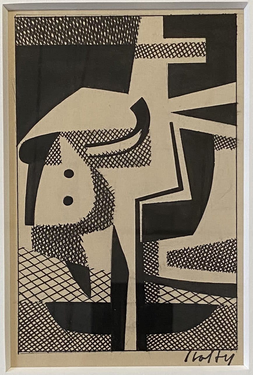 Carl Holty, Ink Study IIII ASketchbook #4, c. 1935